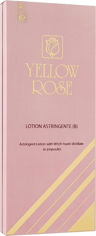 Yellow Rose Порозвужувальний лосьйон для обличчя, шиї й бюсту Lotion Astringente (B) Ampoules - фото N1