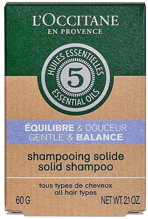 L'Occitane Твердий шампунь "Делікатний догляд і баланс" L’Occitane En Provence Solid Shampoo Delicate Care And Balance - фото N1