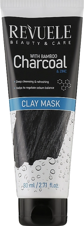 Revuele Маска для обличчя з бамбуковим вугіллям Bamboo Charcoal Clay Mask - фото N1