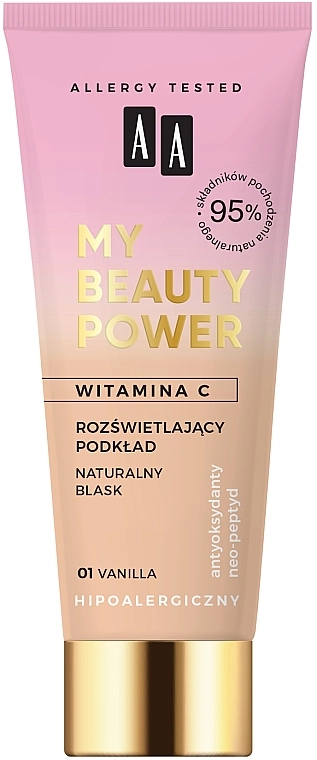 AA My Beauty Power Illuminating Foundation Тональная основа - фото N1