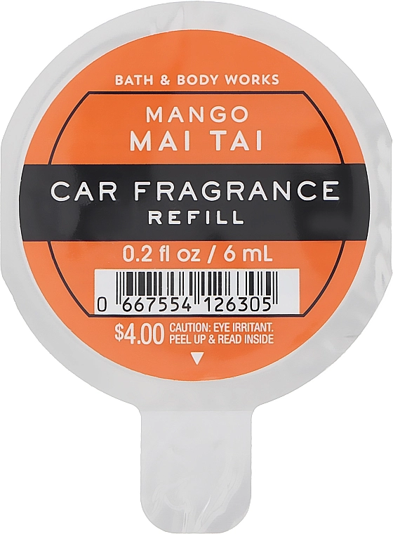 Bath & Body Works Ароматизатор для авто "Mango Mai Tai" Bath And Body Works (сменный блок), 6ml - фото N1