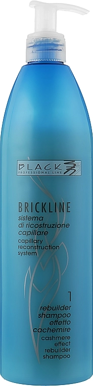 Black Professional Line Восстанавливающий шампунь с эффектом кашемира BrickLine Rebuilder Shampoo - фото N1