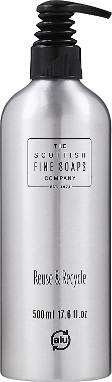 Scottish Fine Soaps Алюмінієвий дозатор для рідкого мила The Refill Bottle - фото N1