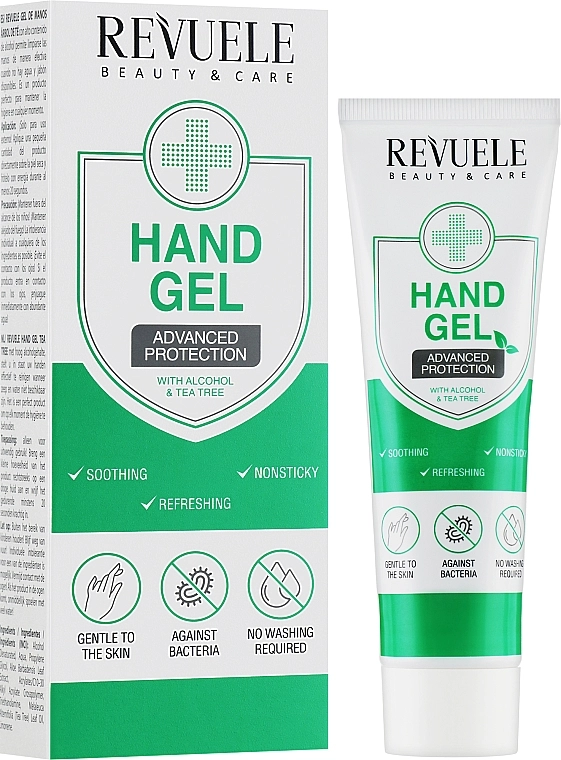 Revuele Антибактериальный гель для рук "Чайное дерево" Hand Gel Advanced Protection Tea Tree - фото N2