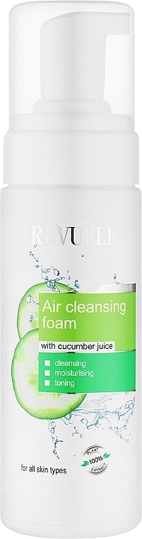 Revuele Воздушная пенка для умывания с соком огурца Air Soft Cleansing Foam Cucumber Juice - фото N1