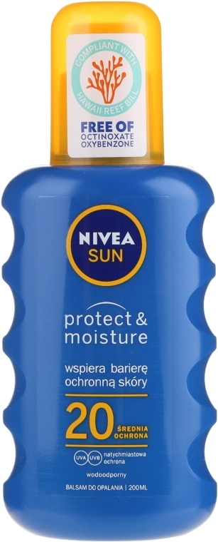 Nivea Сонцезахисний спрей SPF20 Sun Care Spray Solare Inratante - фото N5