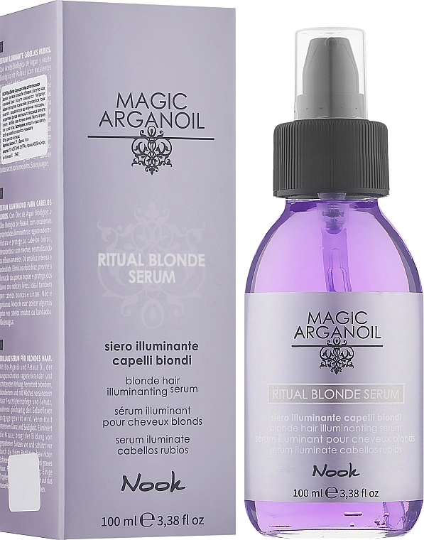 Nook Сыворотка для сияния светлых волос Magic Arganoil Ritual Blonde Serum - фото N2