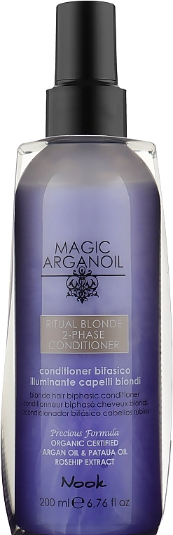 Nook Двофазний незмивний кондиціонер для волосся Magic Arganoil Ritual Blonde 2-Phase Conditioner - фото N2