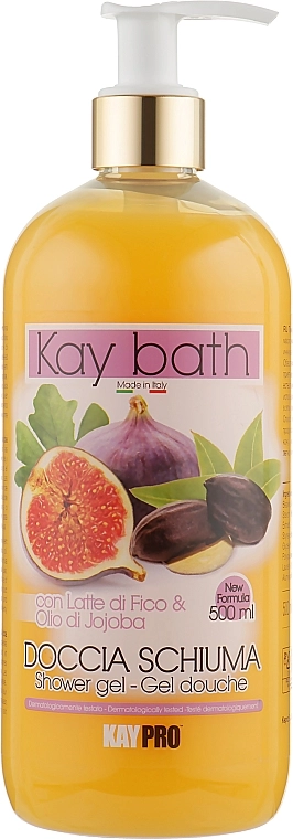 KayPro Гель для душа с инжиром и маслом жожоба Kay Bath Shower Gel - фото N1