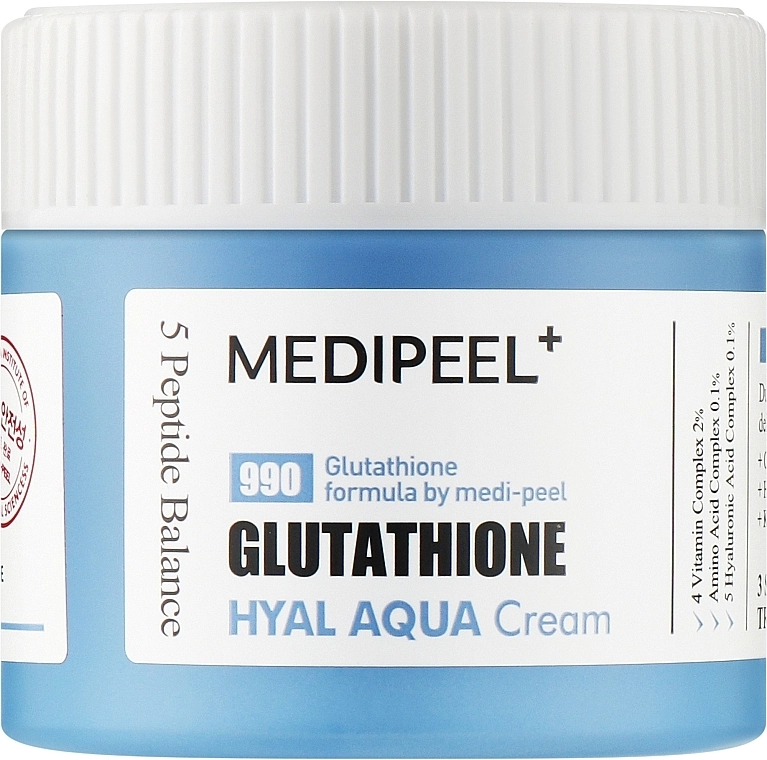 Увлажняющий крем для лица с глутатионом - Medi peel Glutathione Hyal Aqua Cream, 50 мл - фото N1