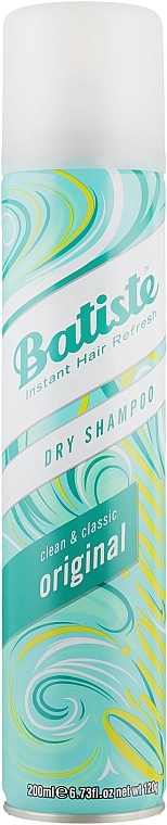 Сухий шампунь для волосся - Batiste Dry Shampoo Clean & Classic Original, 200 мл - фото N1