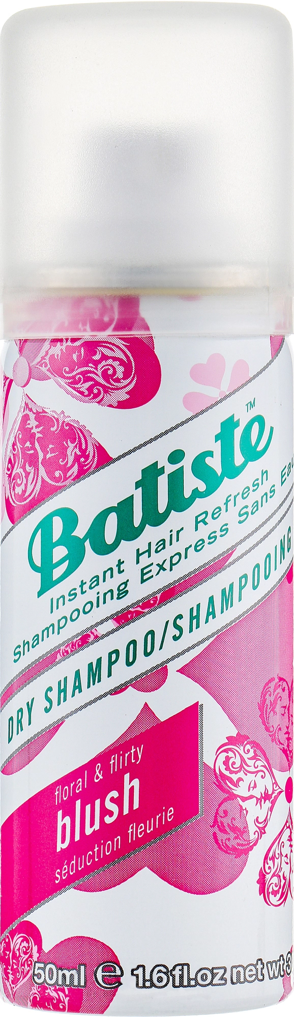 Сухой шампунь - Batiste Dry Shampoo Floral and Flirty Blush, 50 мл - фото N1