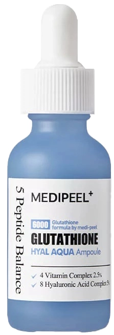 Зволожуюча сироватка з глутатіоном для сяйва шкіри - Medi peel Glutathione Hyal Aqua Ampoule, 50 мл - фото N1