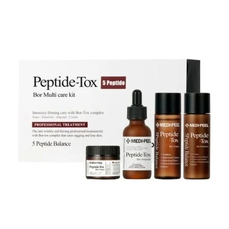 Пептидний ліфтінг-набір з ефектом ботоксу - Medi peel Peptide-Tox 5 Peptide Bor Multi Care Kit (Bor-Tox), 4 продукта - фото N1