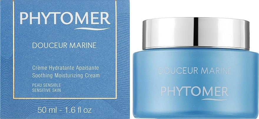 Успокаивающий бархатный крем для чувствительной кожи - Phytomer Douceur Marine Soothing Moisturizing Cream, 50 мл - фото N2