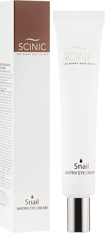 Крем для глаз с муцином улитки - Scinic Snail Matrix Eye Cream, 30 мл - фото N1