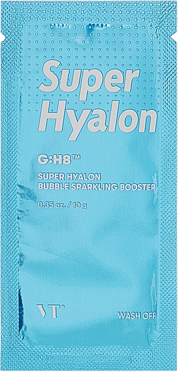 Бульбашкова маска-пінка для обличчя - VT Cosmetics Super Hyalon Bubble Sparkling Booster, 10 г, 1 шт - фото N1