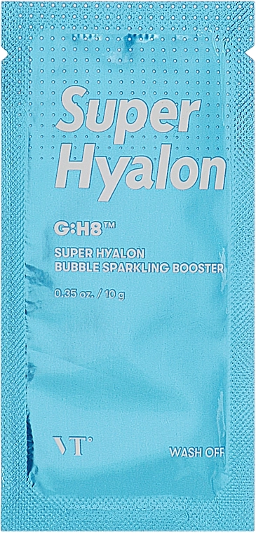 Пузырьковая маска-пенка для лица - VT Cosmetics Super Hyalon Bubble Sparkling Booster, 10 г, 1 шт - фото N1