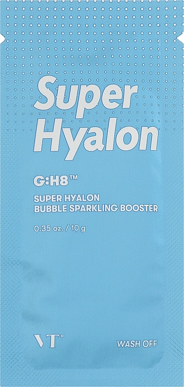 Бульбашкова маска-пінка для обличчя - VT Cosmetics Super Hyalon Bubble Sparkling Booster, 10 г, 1 шт - фото N3
