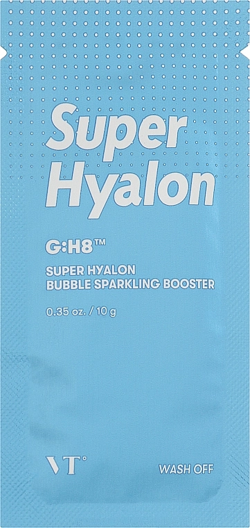 Пузырьковая маска-пенка для лица - VT Cosmetics Super Hyalon Bubble Sparkling Booster, 10 г, 1 шт - фото N3