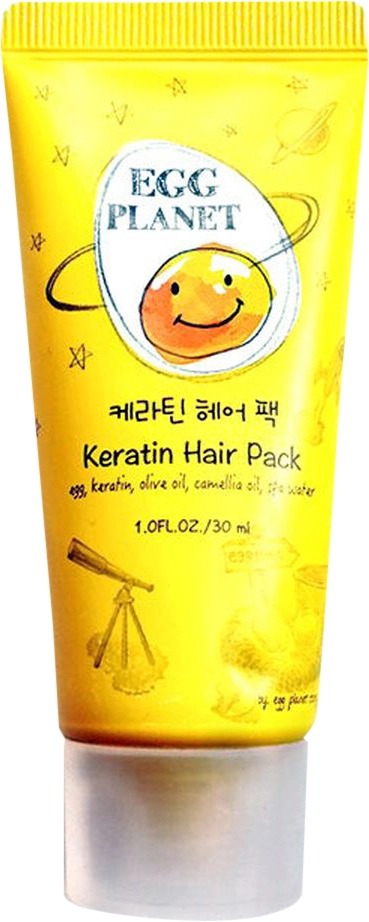Кератиновая маска для поврежденных волос - Daeng Gi Meo Ri Egg Planet Keratin Hair Pack, 30 мл - фото N1