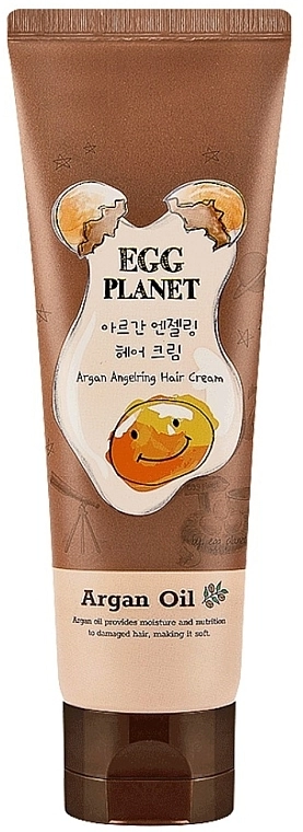 Крем для поврежденных волос с аргановым маслом - Daeng Gi Meo Ri Egg Planet Argan Angeling Hair Cream, 120 мл - фото N1
