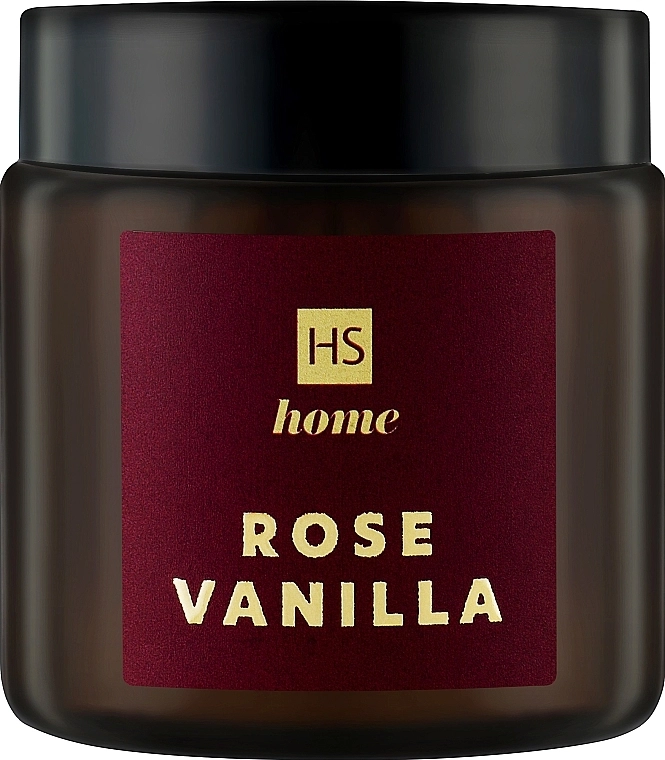 Натуральна ароматична свічка із соєвого воску з ароматом троянди та ванілі - HiSkin Home Rose Vanilla, 100 мл - фото N1
