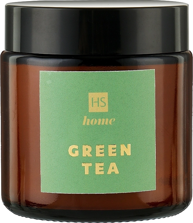 Натуральна ароматична свічка із соєвого воску з ароматом зеленого чаю - HiSkin Home Green Tea, 100 мл - фото N1