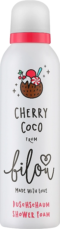 Пенка для душа "Вишня с кокосом" - Bilou Cherry Coco Shower Foam, 200 мл - фото N1