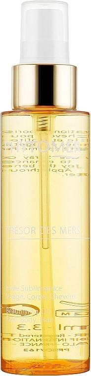 Дорогоцінна олія для шкіри обличчя, тіла та волосся - Phytomer Tresor Des Mers Beautifying Oil Face, Body, Hair, 100 мл - фото N1