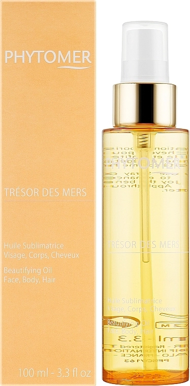Дорогоцінна олія для шкіри обличчя, тіла та волосся - Phytomer Tresor Des Mers Beautifying Oil Face, Body, Hair, 100 мл - фото N2