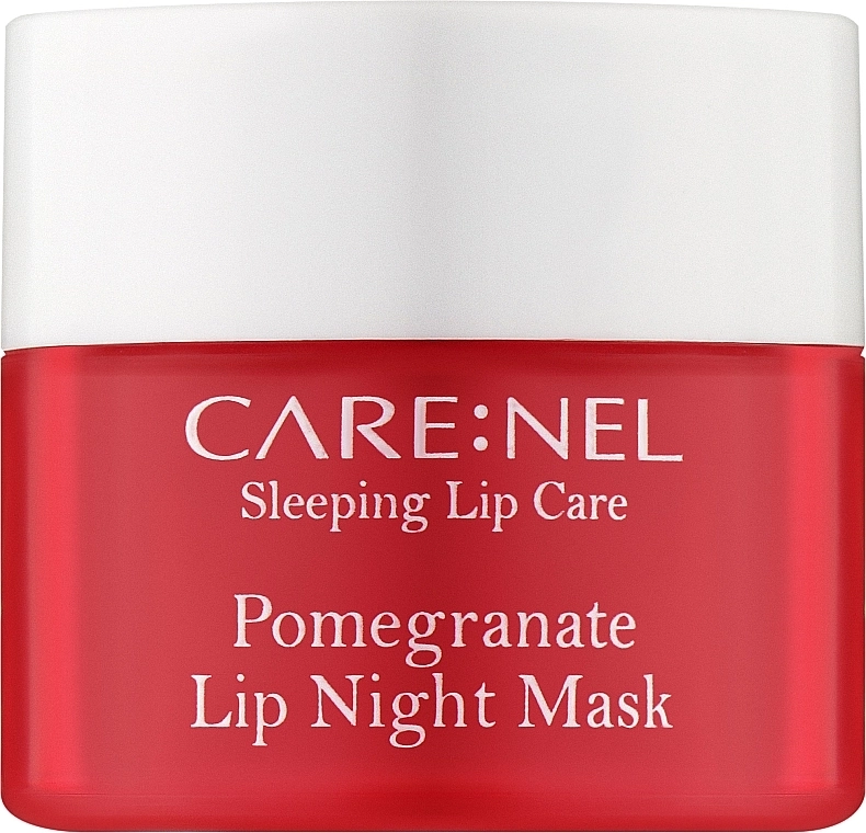 Ночная маска для губ "Гранат" - Carenel Pomegranate Lip Night Mask, мини, 5 г - фото N1