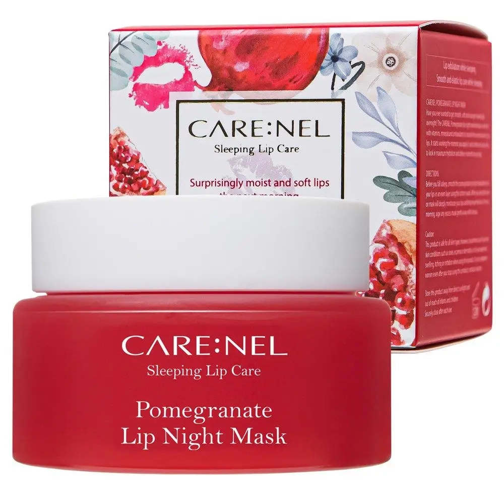 Нічна маска для губ "Гранат" - Carenel Pomegranate Lip Night Mask, 23 г - фото N1