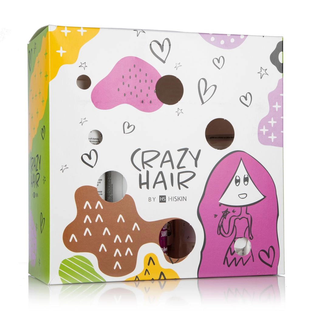 Набір для волосся - HiSkin Crazy Hair, 5 продуктів + ​​склянка для спінювання шампуню - фото N1