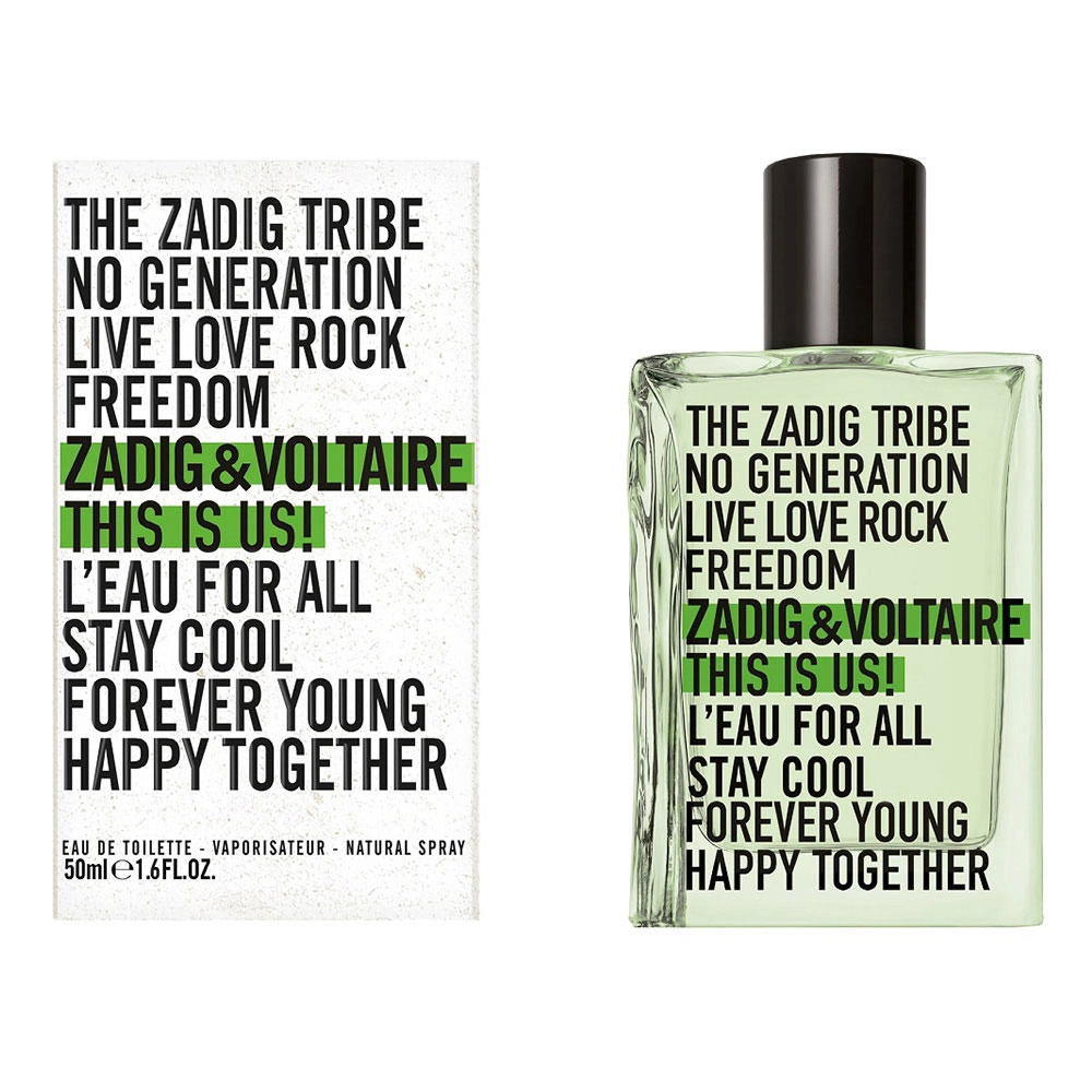 Туалетная вода унисекс - Zadig & Voltaire This is Us! L'Eau for All, 50 мл - фото N1