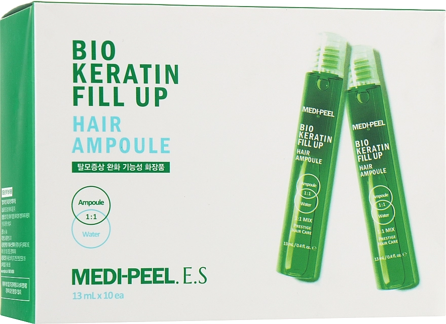 Зміцнювальні філери для волосся Medi Peel Bio Keratin Fill Up Hair Ampoule - Medi peel Bio Keratin Fill Up Hair Ampoule, 13 мл, 10 шт - фото N1