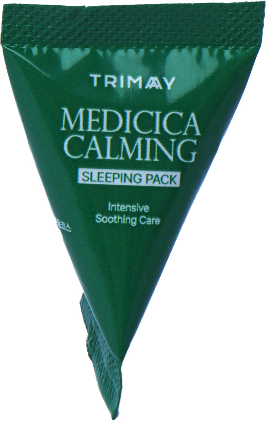Маска заспокійлива нічна з центелою - TRIMAY Medicica Calming Sleeping Pack, 3 г, 1 шт - фото N1