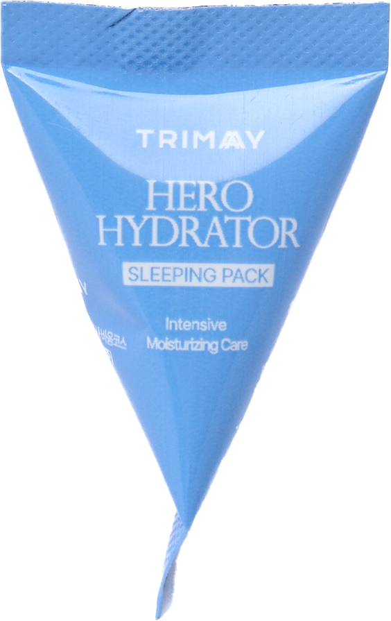 Зволожуюча нічна маска з гіалуроновою кислотою та бета-глюканом - TRIMAY Hero Hydrator Sleeping Pack, 3 мл, 1 шт - фото N1