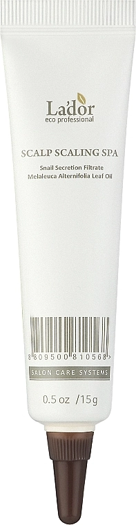 Глибокоочищаюча сироватка-пілінг для сухої шкіри голови схильної до лупи - La'dor Scalp Scaling Spa Hair Ampoule, 15 мл - фото N1