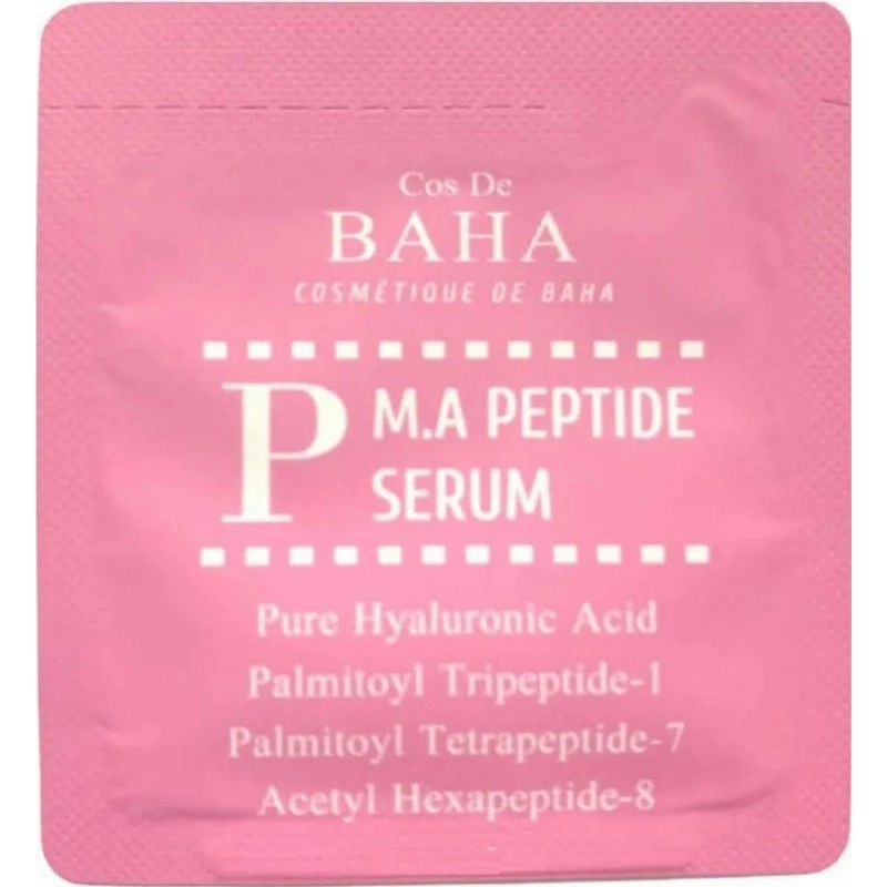 Пептидна сироватка від зморшок з матриксилом та аргіреліном - Cos De Baha P M.A Peptide Serum, 1 мл - фото N1