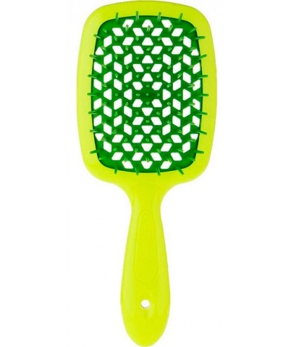 Расческа для волос - Janeke Superbrush, неоново-зелена - фото N1