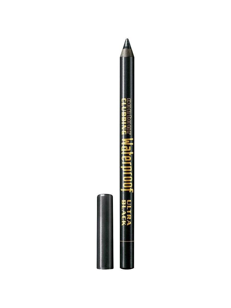Водостійкий олівець для повік - Bourjois Contour Clubbing Waterproof Eye Pencil, 55 - Ultra Black Glitter - фото N1