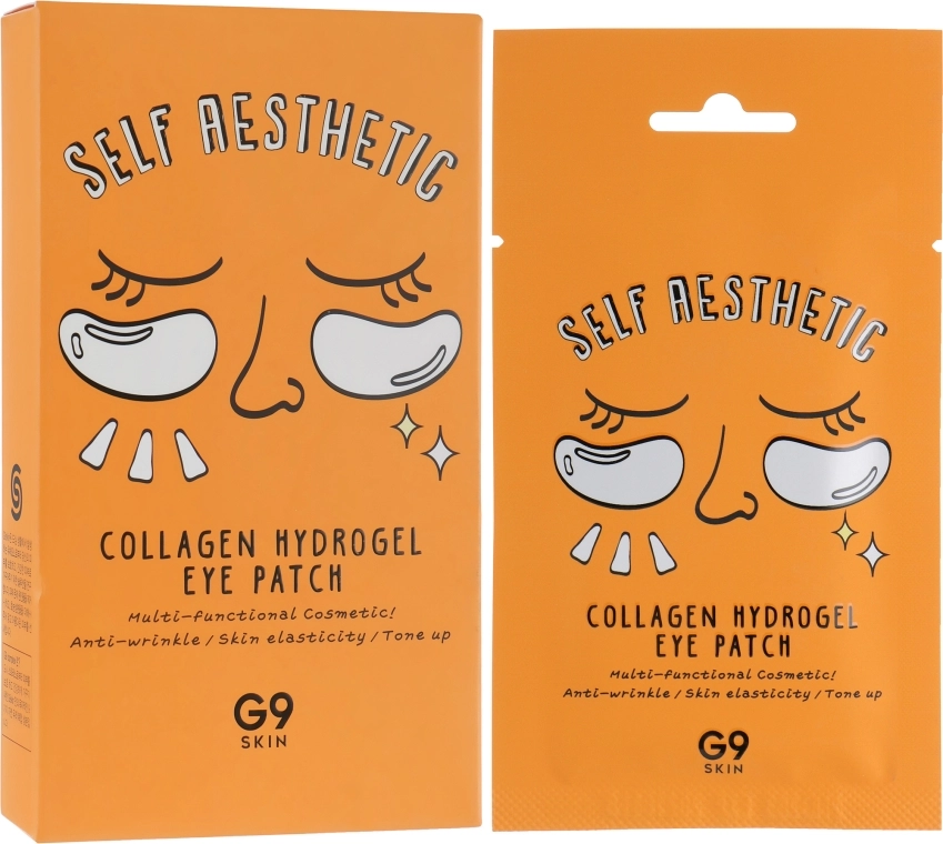 Патчи для глаз гидрогелевые с коллагеном - G9Skin Self Aesthetic Collagen Hydrogel Eye Patch, 3 г, 5 шт - фото N1