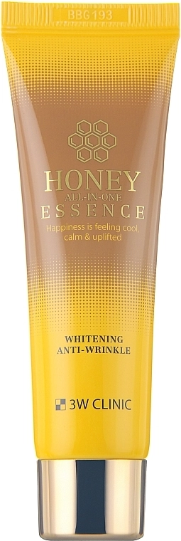Універсальна освітлювальна есенція для обличчя - 3W Clinic Honey All-In-One Essence, 60 мл - фото N1