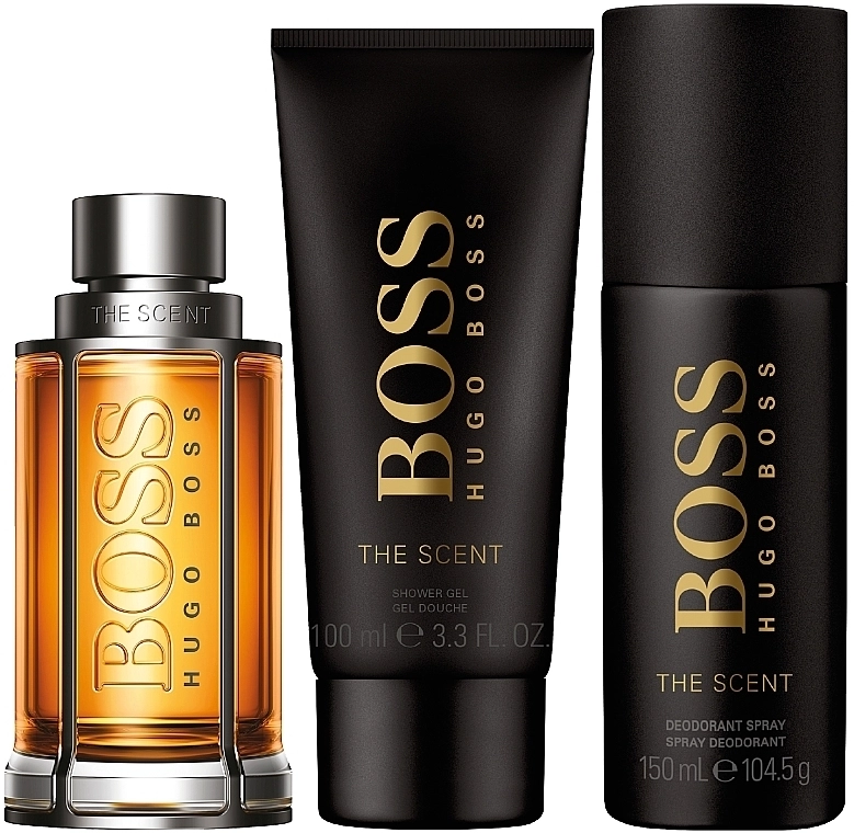 Hugo Boss BOSS The Scent Набір (edt/100ml + sh/gel/100ml + deo/spray/150ml) - фото N2