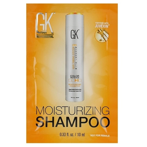 Увлажняющий шампунь Защита цвета - GKhair Moisturizing Shampoo Color Protection, пробник, 10 мл - фото N1