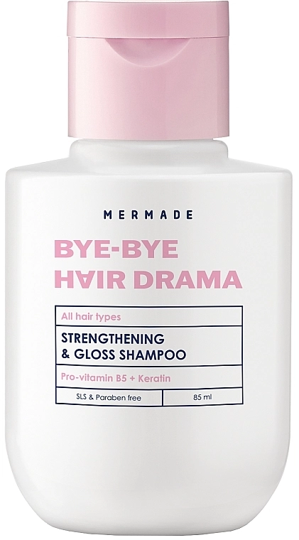 Mermade Шампунь для укрепления и сияния волос Keratin & Pro-Vitamin B5 Strengthening & Gloss Shampoo - фото N1