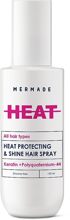 Mermade Спрей-термозащита для волос Heat Protecring & Shine Hair Spray - фото N1