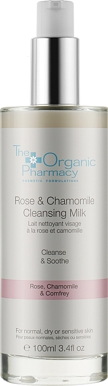 The Organic Pharmacy УЦІНКА Очищувальне молочко для чутливої шкіри обличчя Rose & Chamomile Cleansing Milk * - фото N1