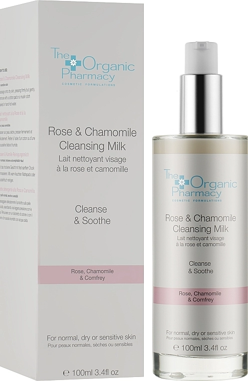 The Organic Pharmacy УЦІНКА Очищувальне молочко для чутливої шкіри обличчя Rose & Chamomile Cleansing Milk * - фото N2